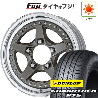 【新品】ジムニー 夏タイヤ ホイール4本セット 175/80R16 ダンロップ グラントレック PT5 WORK ワーク クラッグ ガルバトレ 2 マットカーボン【限定】 5.5J 16インチ(送料無料)