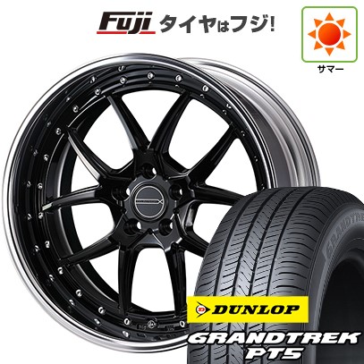 【新品国産車用5穴114.3】 夏タイヤ ホイール4本セット 225/55R19 ダンロップ グラントレック PT5 WEDS ウェッズ マーベリック 1705S 8J 19インチ(送料無料)