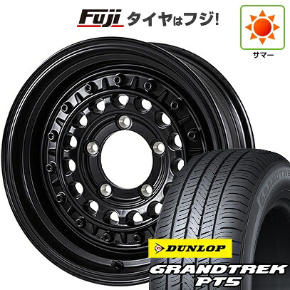 【新品】ジムニー 夏タイヤ ホイール4本セット 175/80R16 ダンロップ グラントレック PT5 モンツァ HI-BLOCK ターマー 5.5J 16インチ(送料無料)