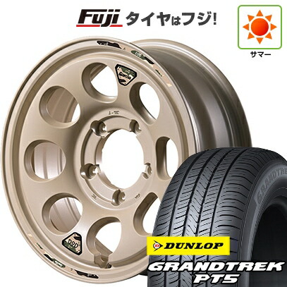 【新品】ジムニーシエラ/ジムニーノマド 夏タイヤ ホイール4本セット 225/70R16 ダンロップ グラントレック PT5 MID WHEELS MID×DOD ウシャリン 6J 16インチ(送料無料)