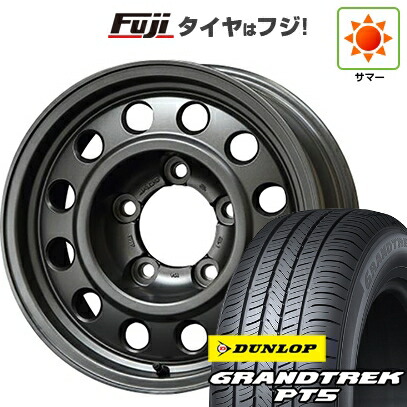 【新品】ランクル70(GDJ76W) 夏タイヤ ホイール4本セット 265/70R16 ダンロップ グラントレック PT5 ジャオス トライブ トヨタ車専用 8J 16インチ(送料無料)｜フジコーポレーション