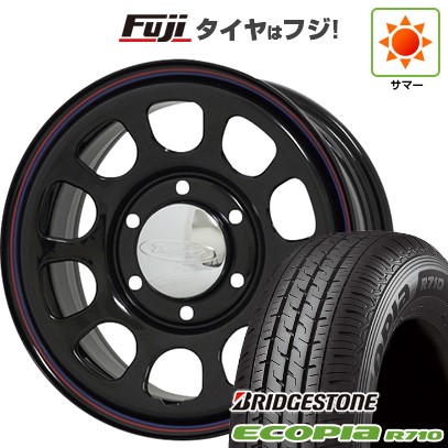 【新品】キャラバン 夏タイヤ ホイール4本セット 195/80R15 107/105N ブリヂストン エコピア R710 モリタ デイトナズ G2 6J 15インチ(送料無料)