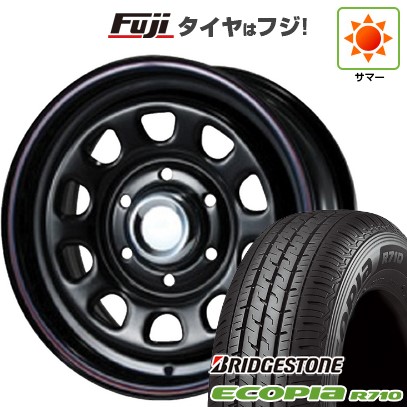 【新品】ハイエース200系 夏タイヤ ホイール4本セット 195/80R15 107/105N ブリヂストン エコピア R710 MLJ デイトナSS 6.5J 15インチ(送料無料)|フジコーポレーション