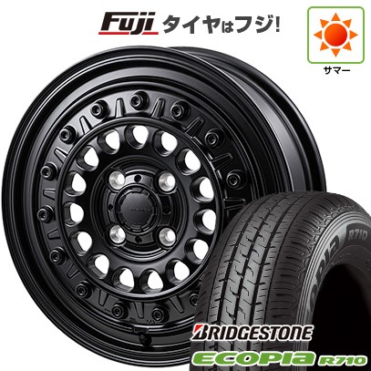 【新品】プロボックス/サクシード(160系) 夏タイヤ ホイール4本セット 155/80R14 88/86N ブリヂストン エコピア R710 モンツァ HI-BLOCK ターマー 5J 14インチ(送料無料)｜フジコーポレーション