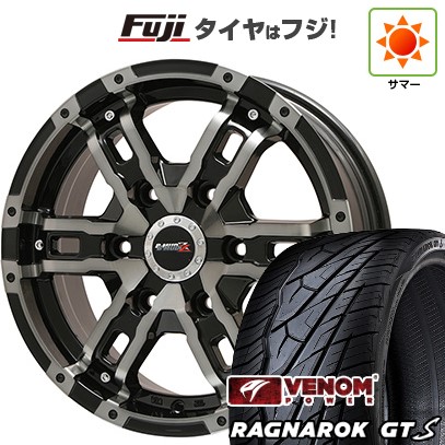 【新品】プラド 夏タイヤ ホイール4本セット 275/55R20 ヴェノムパワー ラグナロクGTS BSW(限定) ビッグウエイ B-MUD Z(ブラックポリッシュ/ブラッククリア) 8.5J 20インチ(送料無料)