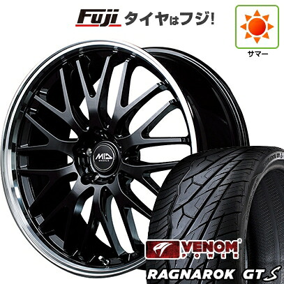 【新品国産車用5穴114.3】 夏タイヤ ホイール4本セット 235/35R20 ヴェノムパワー ラグナロクGTS BSW(限定) MID WHEELS エグゼ10 8.5J 20インチ(送料無料)｜フジコーポレーション