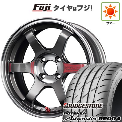 【新品 軽自動車】N-BOX タント スペーシア 夏タイヤ ホイール4本セット 165/55R15 ブリヂストン ポテンザ アドレナリン RE004 RAYS レイズ ボルクレーシング TE37 ソニック SL 5.5J 15インチ(送料無料)|フジコーポレーション