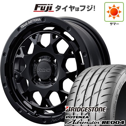 【新品 軽自動車】N-BOX タント スペーシア 夏タイヤ ホイール4本セット 165/55R15 ブリヂストン ポテンザ アドレナリン RE004 RAYS レイズ デイトナ M9+ 5J 15インチ(送料無料)｜フジコーポレーション