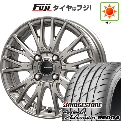 【新品 軽自動車】N-BOX タント スペーシア 夏タイヤ ホイール4本セット 165/55R15 ブリヂストン ポテンザ アドレナリン RE004 コーセイ クレイシズ SE48 4.5J 15インチ(送料無料)