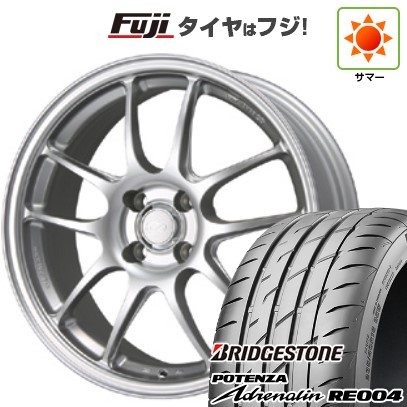 【新品 軽自動車】N-BOX タント スペーシア 夏タイヤ ホイール4本セット 165/55R15 ブリヂストン ポテンザ アドレナリン RE004 ENKEI エンケイ PerformanceLine PF01 5J 15インチ(送料無料)