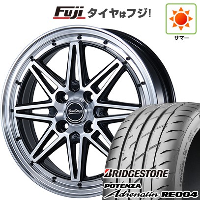 【新品 軽自動車】N-BOX タント スペーシア 夏タイヤ ホイール4本セット 165/55R15 ブリヂストン ポテンザ アドレナリン RE004 ブレスト ビートステージ ES-C 4.5J 15インチ(送料無料)|フジコーポレーション