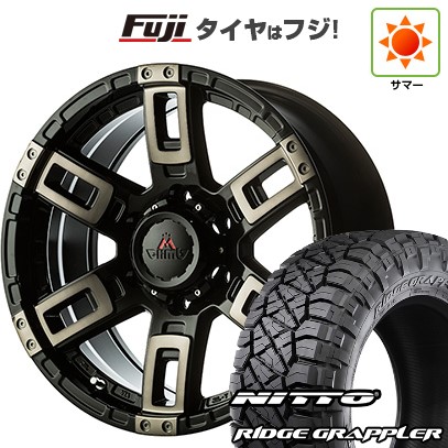 【パンク保証付き】【新品】プラド 夏タイヤ ホイール4本セット 265/50R20 ニットー リッジグラップラー エムクライム カノン 8.5J 20インチ(送料無料)