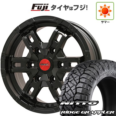 【パンク保証付き】【新品】プラド 夏タイヤ ホイール4本セット 265/50R20 ニットー リッジグラップラー ビッグウエイ B-MUD Z(マットブラック) 8.5J 20インチ(送料無料)