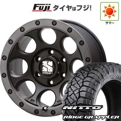 【パンク保証付き】【新品】プラド/ハイラックス 夏タイヤ ホイール4本セット 265/70R17 ニットー リッジグラップラー MLJ エクストリームJ XJ03 8J 17インチ(送料無料)｜フジコーポレーション