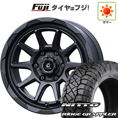 【パンク保証付き】【新品】プラド/ハイラックス 夏タイヤ ホイール4本セット 265/70R17 ニットー リッジグラップラー エムズスピード ジュノウ エムエム 8J 17インチ(送料無料)|フジコーポレーション