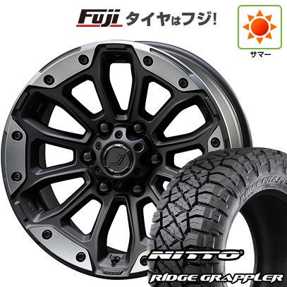 【パンク保証付き】【新品】プラド/ハイラックス 夏タイヤ ホイール4本セット 265/65R17 ニットー リッジグラップラー TUS JAPAN ジェップセン MJCR 216 8J 17インチ(送料無料)