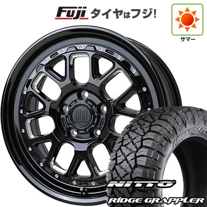 【パンク保証付き】【新品】デリカD5 夏タイヤ ホイール4本セット 245/70R16 ニットー リッジグラップラー ホットスタッフ バークレイハードロック ヒューロン 7J 16インチ(送料無料)