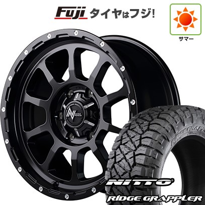 【パンク保証付き】【新品】プラド/ハイラックス 夏タイヤ ホイール4本セット 265/65R17 ニットー リッジグラップラー MID WHEELS NITRO POWER M10 パーシング 8J 17インチ(送料無料)