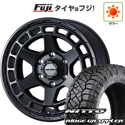 【パンク保証付き】【新品】プラド/ハイラックス 夏タイヤ ホイール4本セット 265/65R17 ニットー リッジグラップラー WEDS ウェッズアドベンチャー マッドヴァンス X タイプS 8J 17インチ(送料無料)