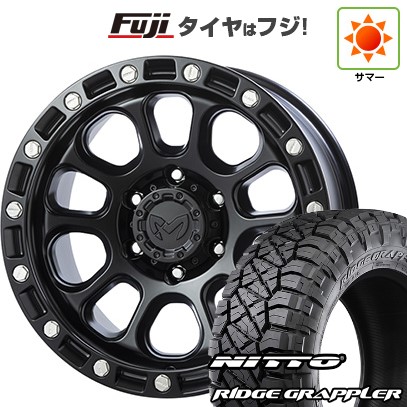 【パンク保証付き】【新品】プラド/ハイラックス 夏タイヤ ホイール4本セット 265/65R17 ニットー リッジグラップラー トライスター MKW M204 JP Spec 8J 17インチ(送料無料)