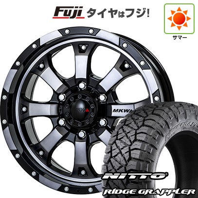 【パンク保証付き】【新品】プラド/ハイラックス 夏タイヤ ホイール4本セット 265/65R17 ニットー リッジグラップラー トライスター MKW MK-46 8J 17インチ(送料無料)