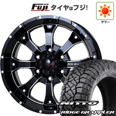 【パンク保証付き】【新品】プラド/ハイラックス 夏タイヤ ホイール4本セット 265/65R17 ニットー リッジグラップラー トライスター MKW MK-46 M/L+ 8J 17インチ(送料無料)