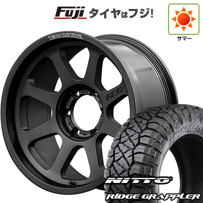 【パンク保証付き】【新品】プラド/ハイラックス 夏タイヤ ホイール4本セット 265/65R17 ニットー リッジグラップラー RAYS レイズ デイトナ D108 8J 17インチ(送料無料)