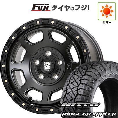 【パンク保証付き】【新品】デリカD5 夏タイヤ ホイール4本セット 245/70R16 ニットー リッジグラップラー MLJ エクストリームJ XJ07 7J 16インチ(送料無料)