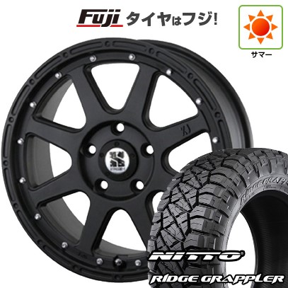 【パンク保証付き】【新品】デリカD5 夏タイヤ ホイール4本セット 245/70R16 ニットー リッジグラップラー MLJ エクストリームJ 7J 16インチ(送料無料)