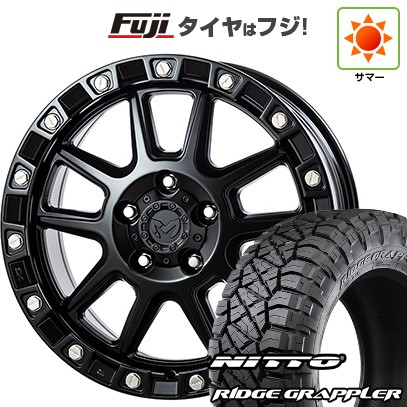 【パンク保証付き】【新品】プラド/ハイラックス 夏タイヤ ホイール4本セット 265/60R18 ニットー リッジグラップラー トライスター MKW M205 JP Spec 8J 18インチ(送料無料)|フジコーポレーション
