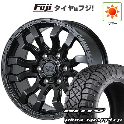 【パンク保証付き】【新品】プラド/ハイラックス 夏タイヤ ホイール4本セット 265/65R17 ニットー リッジグラップラー トピー ヴァブロ RR-01 8J 17インチ(送料無料)