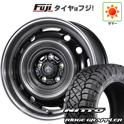 【パンク保証付き】【新品国産車用6穴139.7】 夏タイヤ ホイール4本セット 285/70R17 ニットー リッジグラップラー トピー ランドフット XFG 数量限定 8J 17インチ(送料無料)｜フジコーポレーション