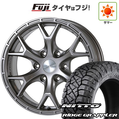 【パンク保証付き】【新品】プラド/ハイラックス 夏タイヤ ホイール4本セット 265/65R17 ニットー リッジグラップラー ジャオス トライブクロウ 7.5J 17インチ(送料無料)