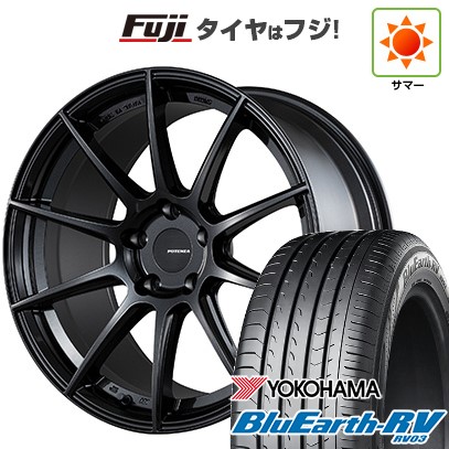 【パンク保証付き】【新品国産車用5穴114.3】 夏タイヤ ホイール4本セット 245/40R19 ヨコハマ ブルーアース RV-03 ブリヂストン ポテンザ SW010 8J 19インチ(送料無料)|フジコーポレーション