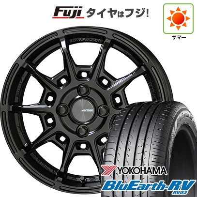 【パンク保証付き】【新品国産車用5穴114.3】 夏タイヤ ホイール4本セット 225/65R17 ヨコハマ ブルーアース RV-03 共豊 ガレルナ レフィーノ 7J 17インチ(送料無料)｜フジコーポレーション