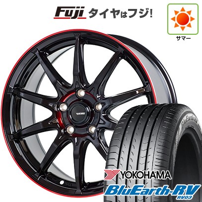 【パンク保証付き】【新品国産車用5穴114.3】 夏タイヤ ホイール4本セット 235/50R18 ヨコハマ ブルーアース RV-03 ホットスタッフ ジースピード P-05R 8J 18インチ(送料無料)|フジコーポレーション
