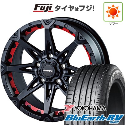 【パンク保証付き】【新品国産車用5穴114.3】 夏タイヤ ホイール4本セット 225/60R17 ヨコハマ ブルーアース RV-03 フォース デナリ 7.5J 17インチ(送料無料)