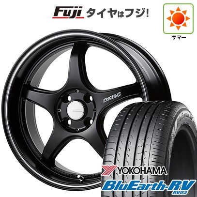 【パンク保証付き】【新品国産車用5穴114.3】 夏タイヤ ホイール4本セット 205/50R17 ヨコハマ ブルーアース RV-03 ゴジゲン PROレーサー FN01R-C STV 7J 17インチ(送料無料)