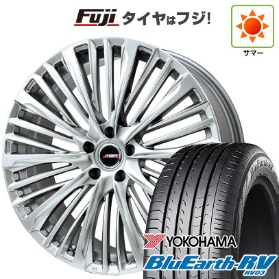【パンク保証付き】【新品国産車用5穴114.3】 夏タイヤ ホイール4本セット 225/55R19 ヨコハマ ブルーアース RV-03 プレミックス MER-X 7.5J 19インチ(送料無料)|フジコーポレーション