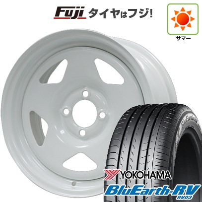 【パンク保証付き】【新品国産車用4穴100】 夏タイヤ ホイール4本セット 185/65R15 ヨコハマ ブルーアース RV-03 モリタ デイトナズ S/R 6J 15インチ(送料無料)
