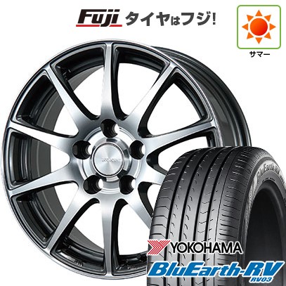 【パンク保証付き】【新品国産車用5穴100】 夏タイヤ ホイール4本セット 195/65R15 ヨコハマ ブルーアース RV-03 ブリヂストン エコフォルム CRS23 6J 15インチ(送料無料)|フジコーポレーション