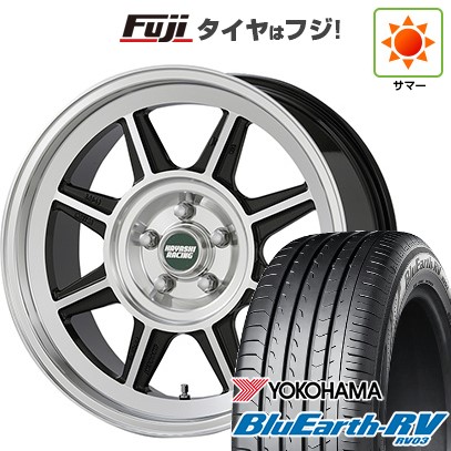 【パンク保証付き】【新品国産車用5穴114.3】 夏タイヤ ホイール4本セット 225/40R19 ヨコハマ ブルーアース RV-03 ハヤシレーシング ハヤシストリート タイプSTL 8.5J 19インチ(送料無料)