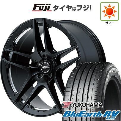 【パンク保証付き】【新品国産車用5穴114.3】 夏タイヤ ホイール4本セット 245/35R20 ヨコハマ ブルーアース RV-03 MID WHEELS MID EXCLUSIVE MTW TW025 8.5J 20インチ(送料無料)