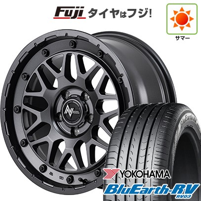 【パンク保証付き】【新品国産車用5穴114.3】 夏タイヤ ホイール4本セット 225/55R18 ヨコハマ ブルーアース RV-03 MID WHEELS NITRO POWER M29 スティンガー 7J 18インチ(送料無料)|フジコーポレーション