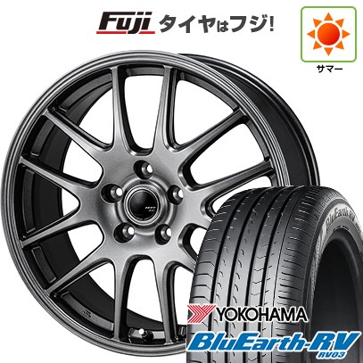 【パンク保証付き】【新品国産車用5穴114.3】 夏タイヤ ホイール4本セット 225/55R18 ヨコハマ ブルーアース RV-03 モンツァ ZACK JP-205 7.5J 18インチ(送料無料)