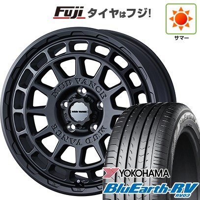 【パンク保証付き】【新品国産車用5穴114.3】 夏タイヤ ホイール4本セット 225/60R17 ヨコハマ ブルーアース RV-03 WEDS ウェッズアドベンチャー マッドヴァンス X タイプF 7J 17インチ(送料無料)