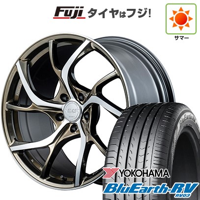 【パンク保証付き】【新品国産車用5穴114.3】 夏タイヤ ホイール4本セット 245/40R19 ヨコハマ ブルーアース RV-03 RAYS レイズ VMF C-01 LIMITED EDITION 8J 19インチ(送料無料)