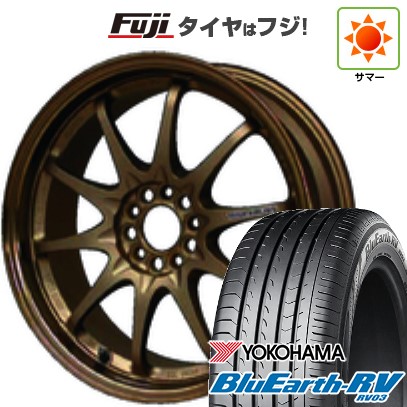 【パンク保証付き】【新品国産車用5穴114.3】 夏タイヤ ホイール4本セット 215/65R16 ヨコハマ ブルーアース RV-03 RAYS レイズ ボルクレーシング CE28N 7J 16インチ(送料無料)｜フジコーポレーション