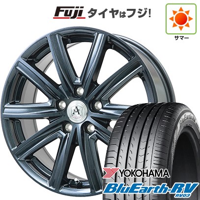 【パンク保証付き】【新品国産車用5穴114.3】 夏タイヤ ホイール4本セット 225/60R18 ヨコハマ ブルーアース RV-03 テクノピア アフロディーテ MZ 7.5J 18インチ(送料無料)|フジコーポレーション