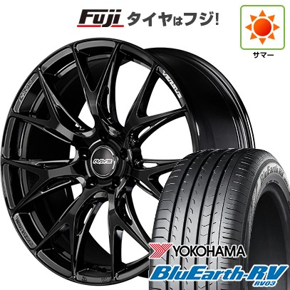 【パンク保証付き】【新品国産車用5穴114.3】 夏タイヤ ホイール4本セット 245/35R20 ヨコハマ ブルーアース RV-03 RAYS レイズ ベルサス VV27S 8.5J 20インチ(送料無料)